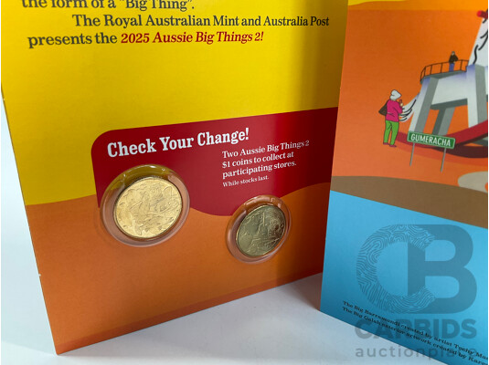 Australian 2025 Aussie Big Things Two, Complete One Dollar Coin Set