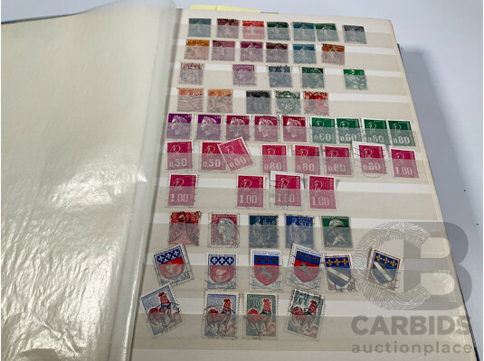 Album of Vintage International Stamps Including Australian Predecimal, France, United Kingdom, Germany, Belgium, Italy, USA, Russia, Israel, Canada, Grenada, PNG and More