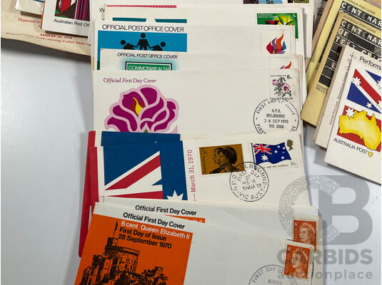 Collection of Australian 1970's First Day Covers, Examples Spanning 1970 to 1979