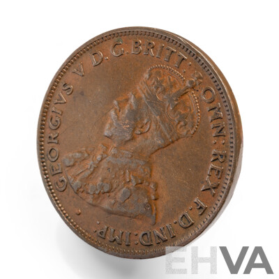 Australian 1923 KGV Half Penny