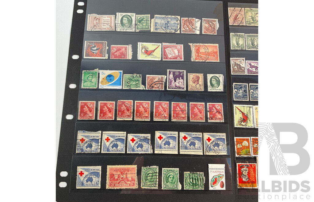 Collection of Australian Predecimal and Early Decimal Stamps, Perfins and Selvage