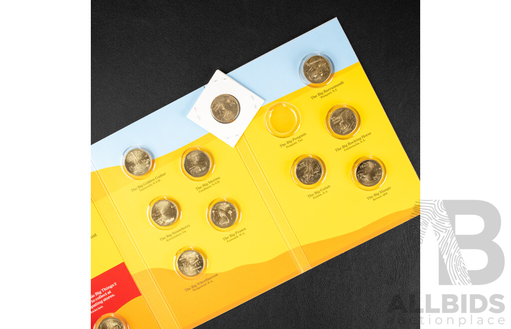 Australian 2025 Aussie Big Things Two, Complete One Dollar Coin Set