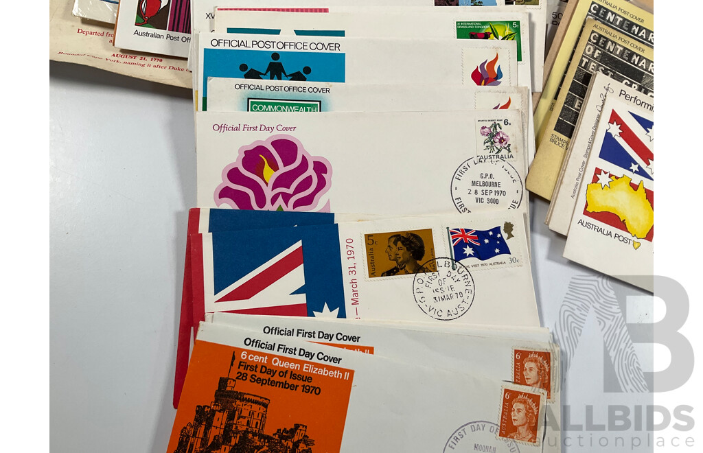 Collection of Australian 1970's First Day Covers, Examples Spanning 1970 to 1979