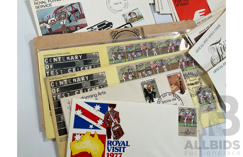 Collection of Australian 1970's First Day Covers, Examples Spanning 1970 to 1979