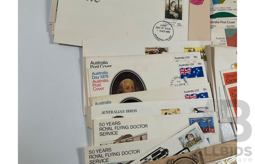 Collection of Australian 1970's First Day Covers, Examples Spanning 1970 to 1979