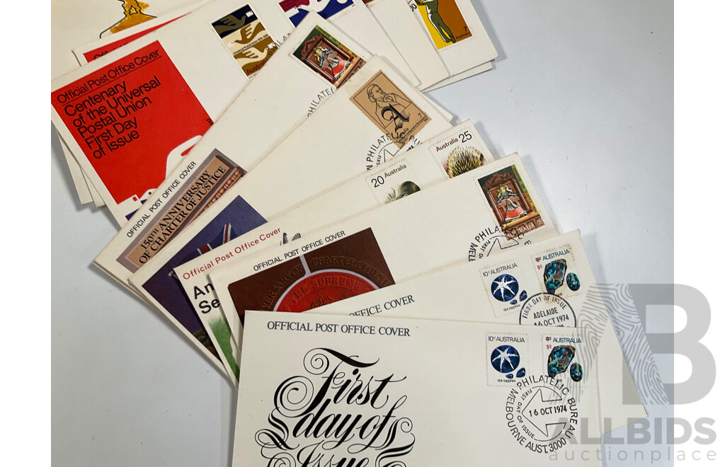 Collection of Australian 1970's First Day Covers, Examples Spanning 1970 to 1979