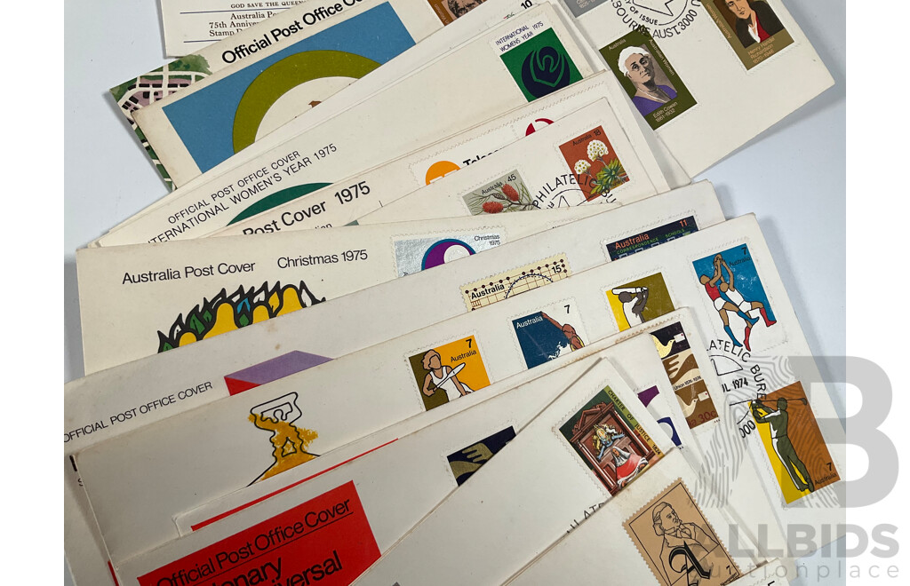 Collection of Australian 1970's First Day Covers, Examples Spanning 1970 to 1979