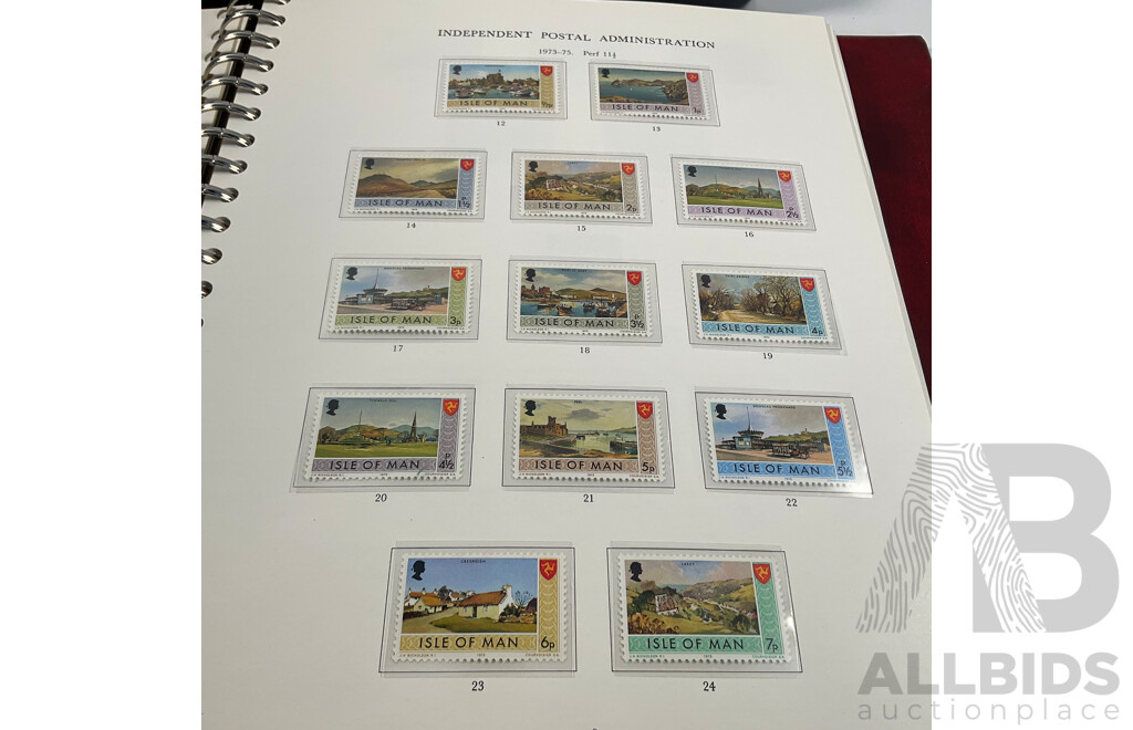 Stanley Gibbons Isle of Man 1958 to 1990 Hingeless Mint Stamp Album