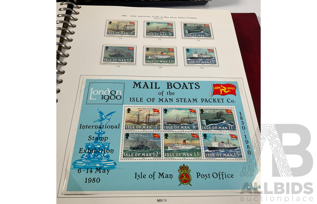 Stanley Gibbons Isle of Man 1958 to 1990 Hingeless Mint Stamp Album