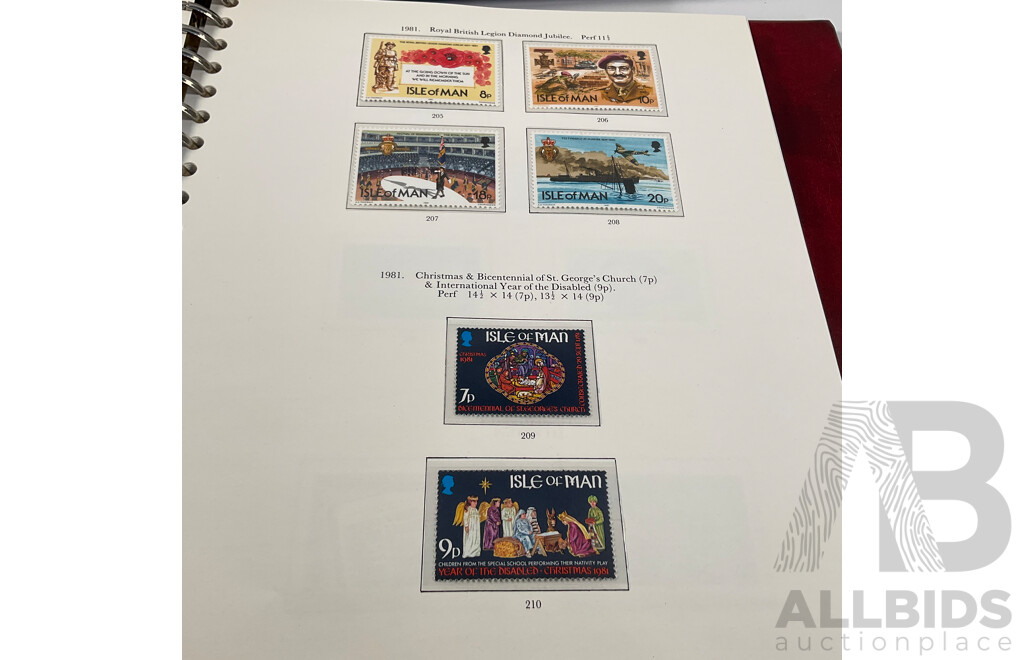 Stanley Gibbons Isle of Man 1958 to 1990 Hingeless Mint Stamp Album