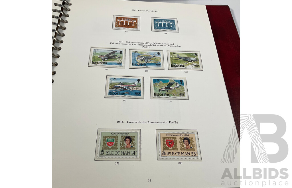Stanley Gibbons Isle of Man 1958 to 1990 Hingeless Mint Stamp Album
