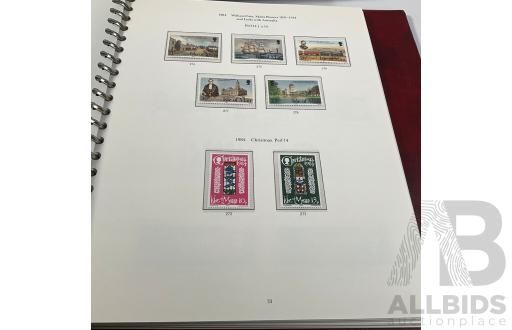 Stanley Gibbons Isle of Man 1958 to 1990 Hingeless Mint Stamp Album