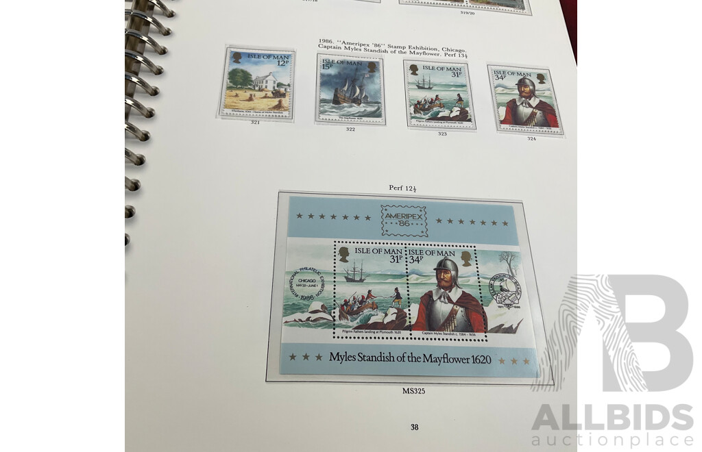 Stanley Gibbons Isle of Man 1958 to 1990 Hingeless Mint Stamp Album