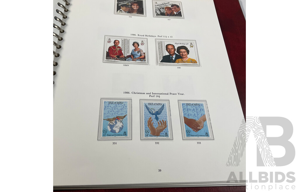 Stanley Gibbons Isle of Man 1958 to 1990 Hingeless Mint Stamp Album