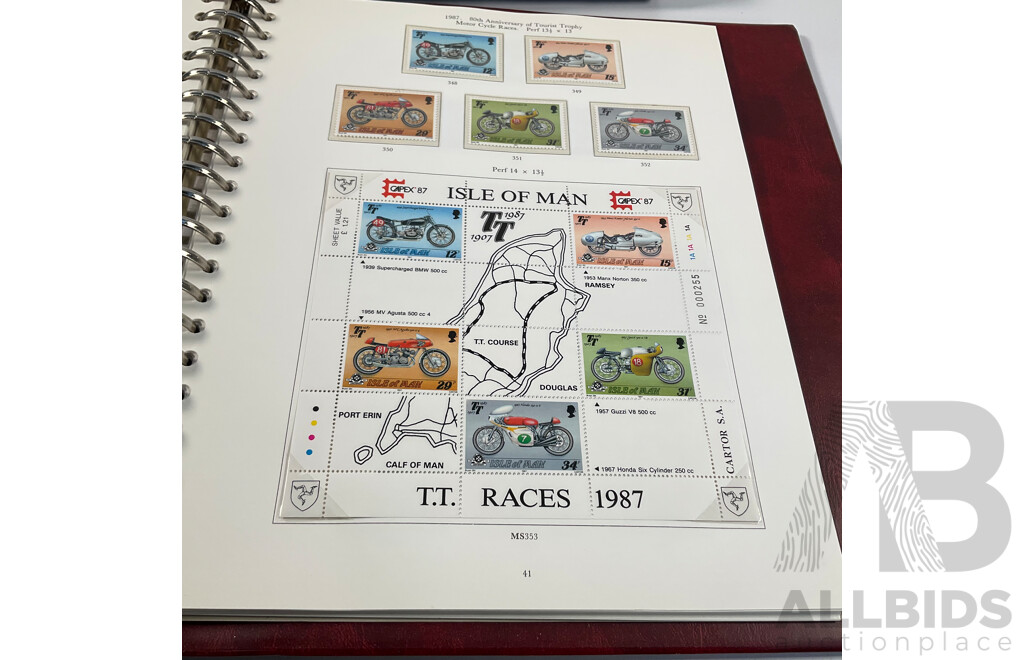 Stanley Gibbons Isle of Man 1958 to 1990 Hingeless Mint Stamp Album