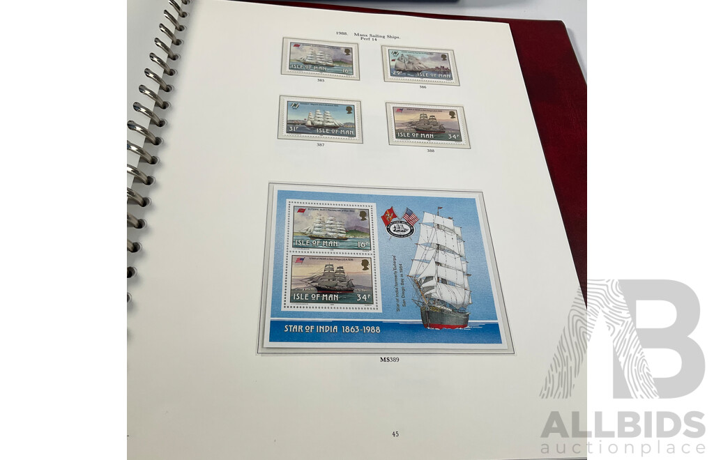 Stanley Gibbons Isle of Man 1958 to 1990 Hingeless Mint Stamp Album