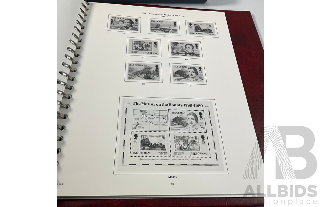 Stanley Gibbons Isle of Man 1958 to 1990 Hingeless Mint Stamp Album