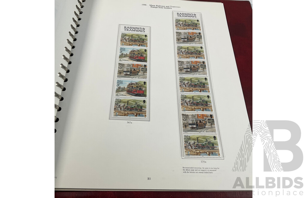Stanley Gibbons Isle of Man 1958 to 1990 Hingeless Mint Stamp Album