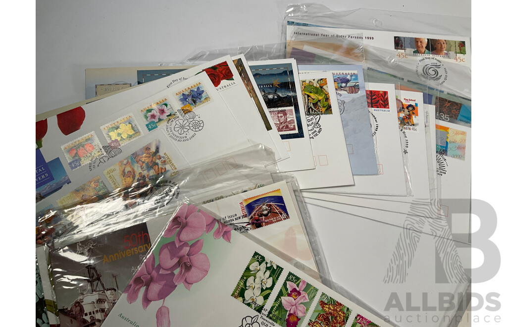 Collection of Australian Mint Stamps and First Day Covers Including Stamp Books, Dirk Hartog Mint Sheet, 1994 Year of the Family PNC and More