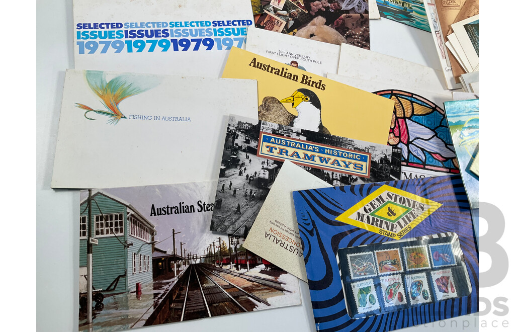 Collection of Australian Stamp Packs, Booklets, First Day Covers and PNC Spanning 1951 to 1999