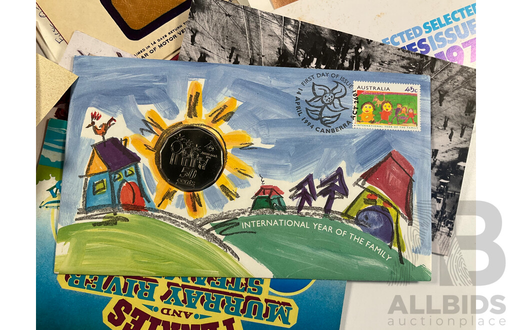 Collection of Australian Stamp Packs, Booklets, First Day Covers and PNC Spanning 1951 to 1999