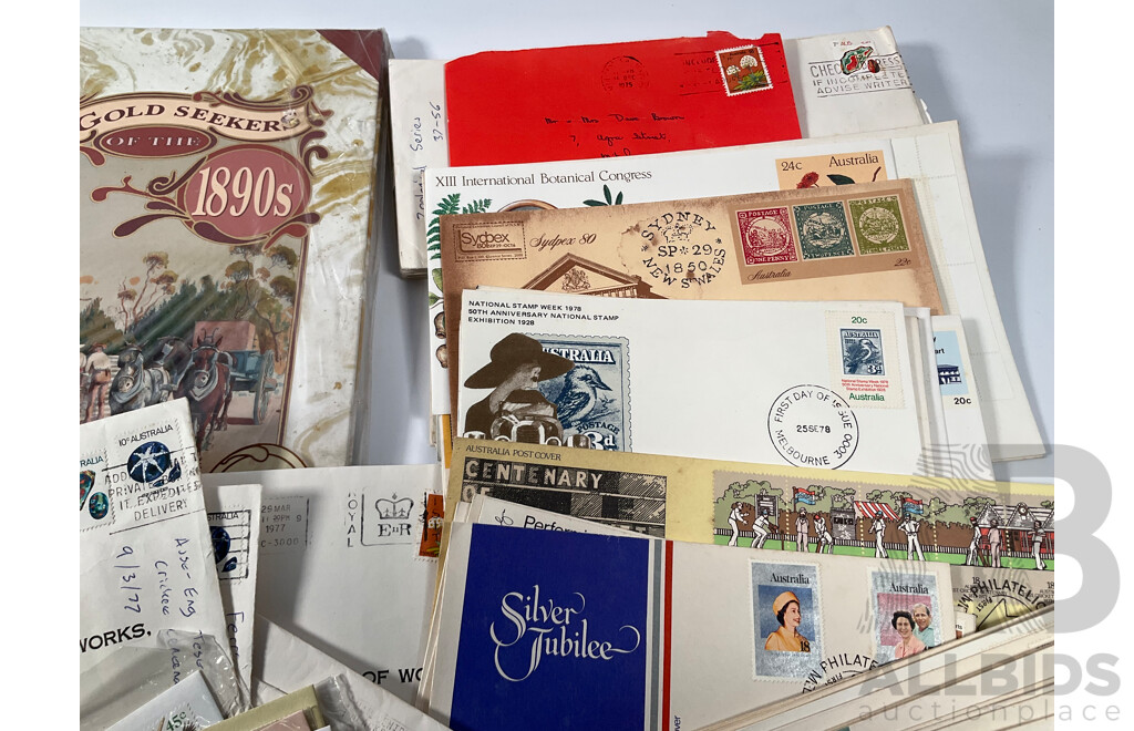 Collection of Australian Stamp Packs, Booklets, First Day Covers and PNC Spanning 1951 to 1999