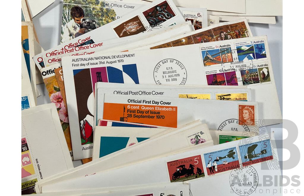 Collection of Australian Covers and First Day Covers Spanning 1953 to 1989 Including Vending Machine Issues