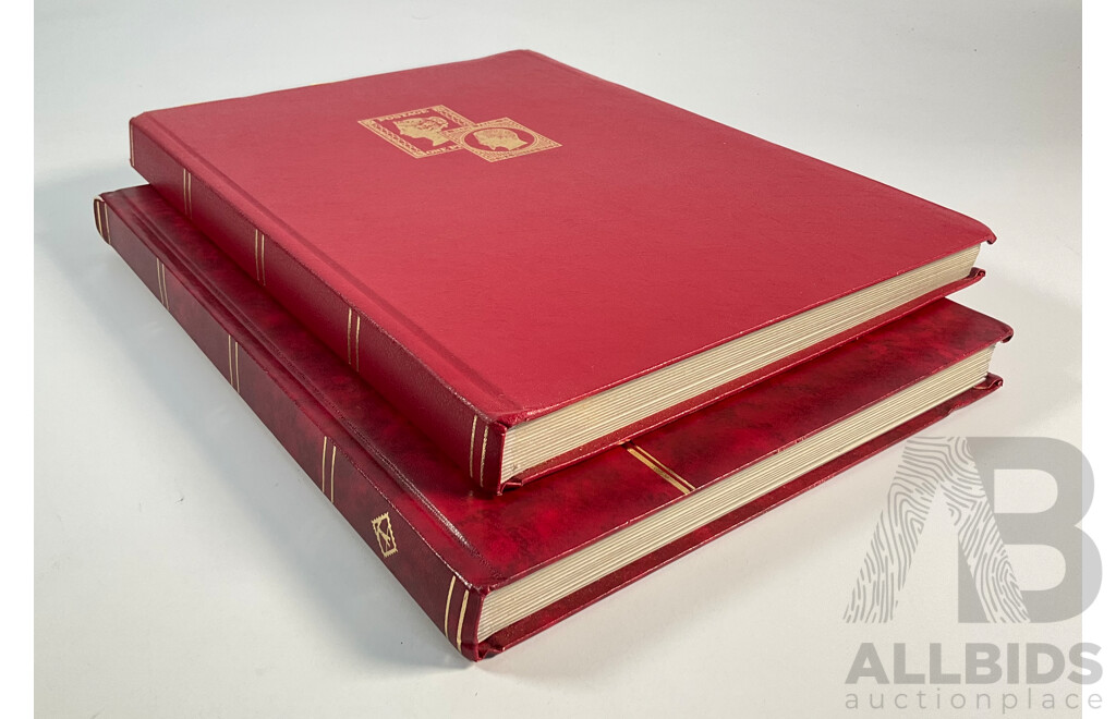 Two Albums of International Mint Stamp Blocks Mostly Relating to Royal Weddings and Families Including Luxembourg, Guyana, Netherlands, Liberia, Montserrat, St Vincent, Spain, Romania and More