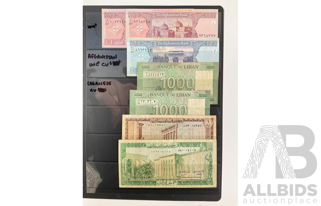 Collection of Yugoslavia Banknotes, Mostly UNC Including 1929 German Occupation