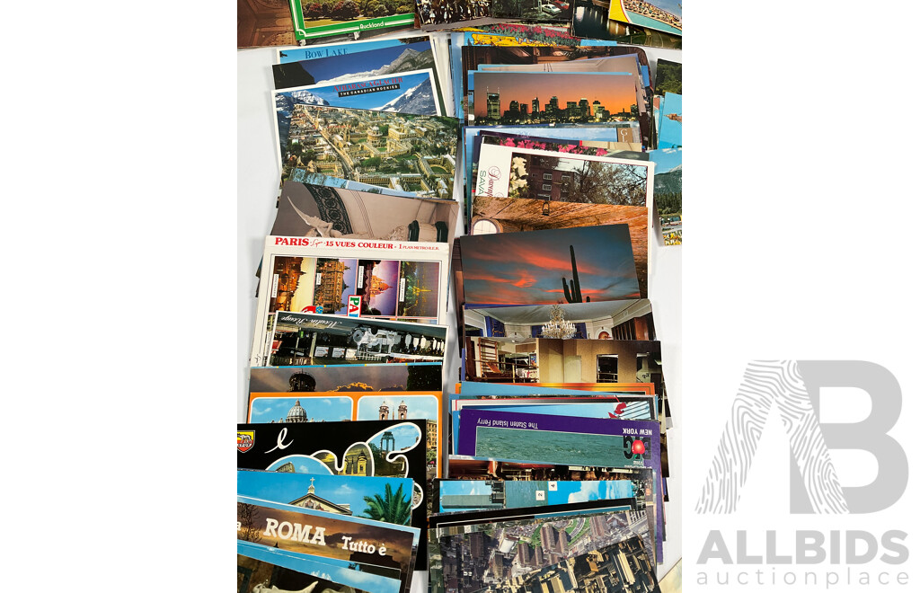 Collection of Vintage International Postcards Including North America, New Zealand, Australia and Europe