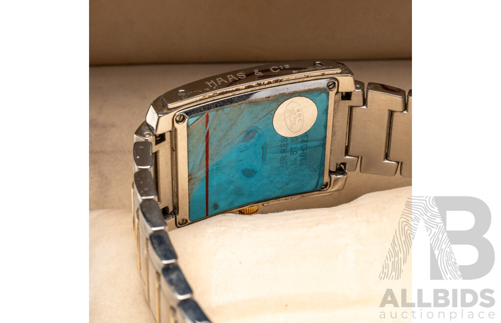 HAAS & CIE Swiss Gentlemen's Stainless Steel Wristwatch (BMH3234JY) with Box and Paperwork