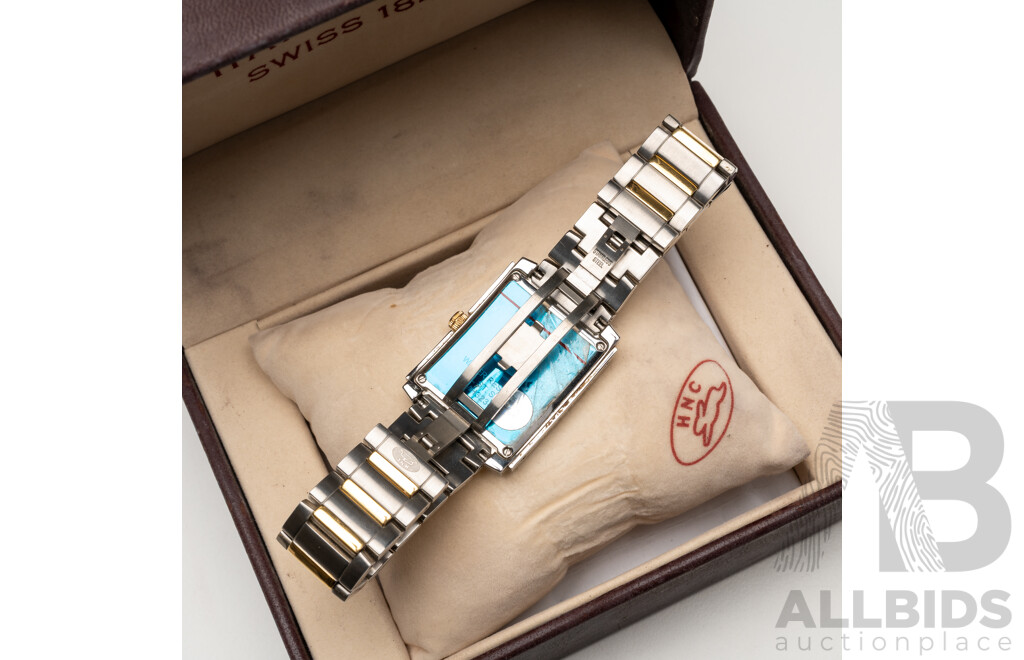 HAAS & CIE Swiss Gentlemen's Stainless Steel Wristwatch (BMH3234JY) with Box and Paperwork