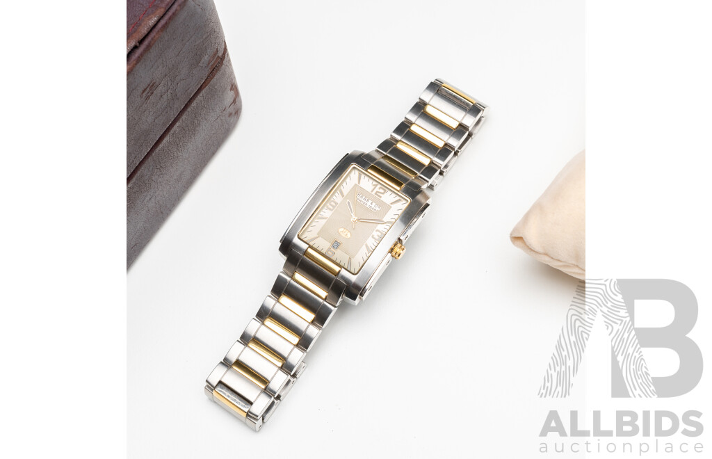 HAAS & CIE Swiss Gentlemen's Stainless Steel Wristwatch (BMH3234JY) with Box and Paperwork