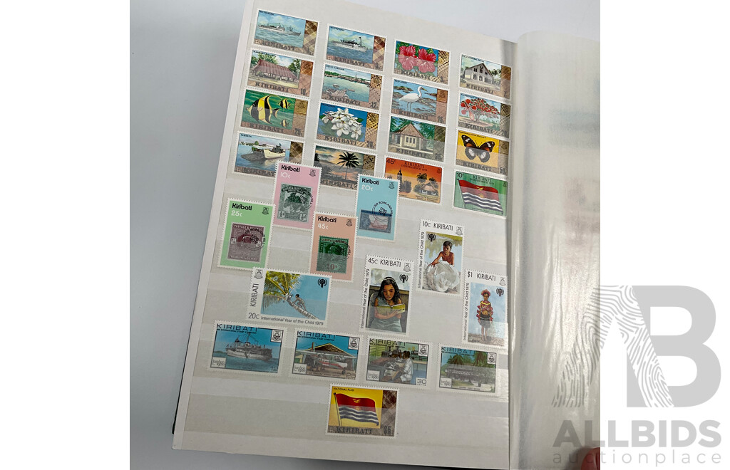 Album of Vintage Gilbert & Ellice Islands, Gilbert Islands, Kiribati Mint Stamps, Blocks, Mini Sheets, Sets