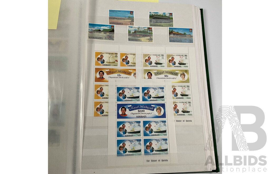 Album of Vintage Gilbert & Ellice Islands, Gilbert Islands, Kiribati Mint Stamps, Blocks, Mini Sheets, Sets