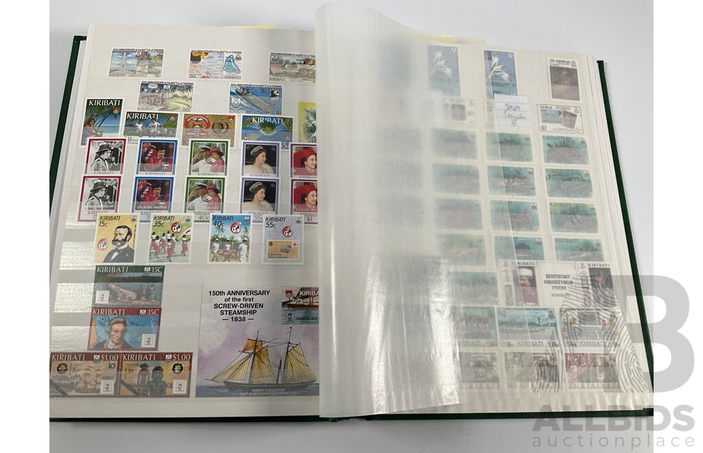 Album of Vintage Gilbert & Ellice Islands, Gilbert Islands, Kiribati Mint Stamps, Blocks, Mini Sheets, Sets