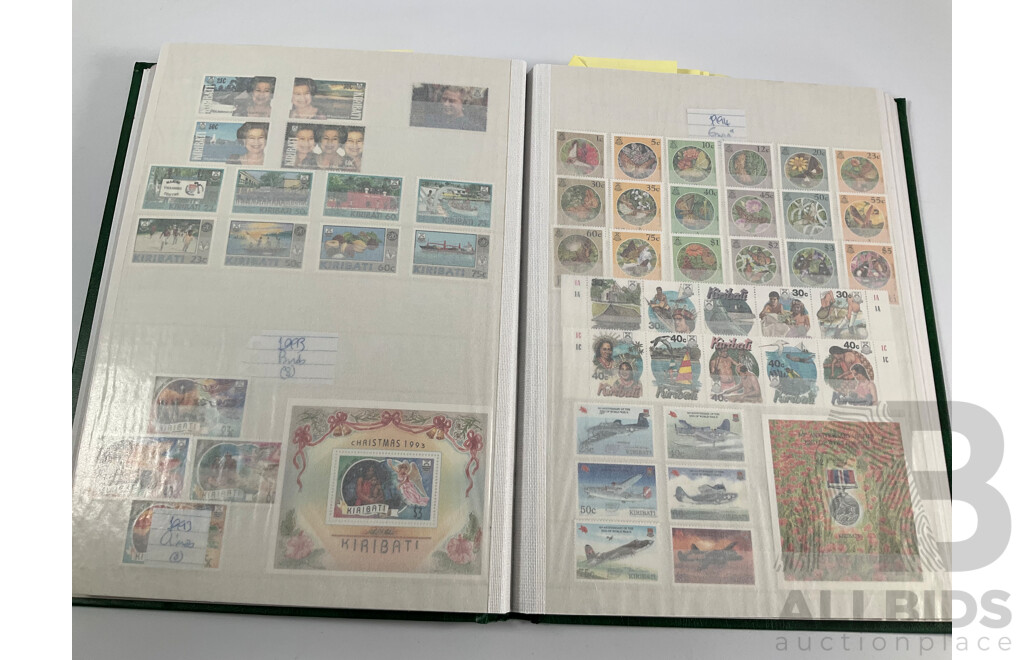 Album of Vintage Gilbert & Ellice Islands, Gilbert Islands, Kiribati Mint Stamps, Blocks, Mini Sheets, Sets