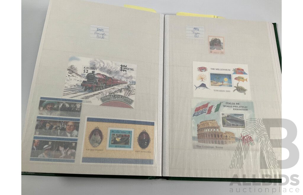 Album of Vintage Gilbert & Ellice Islands, Gilbert Islands, Kiribati Mint Stamps, Blocks, Mini Sheets, Sets