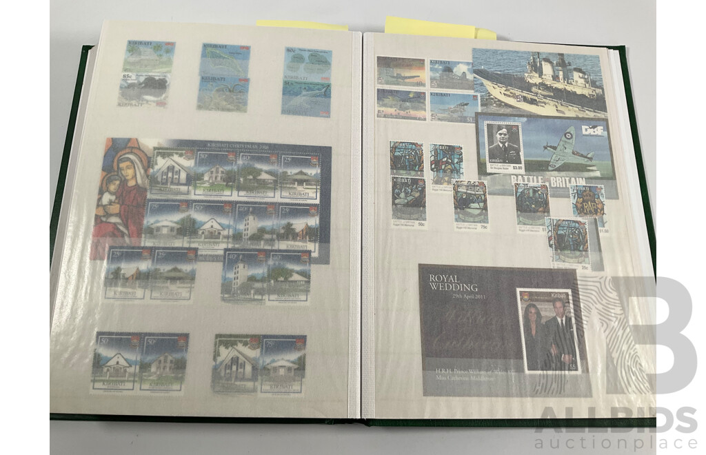 Album of Vintage Gilbert & Ellice Islands, Gilbert Islands, Kiribati Mint Stamps, Blocks, Mini Sheets, Sets