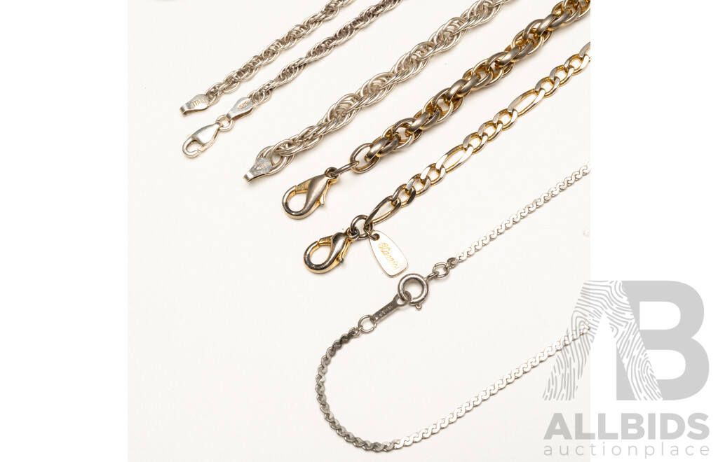 Collection of 925 Sterling Silver & Silver Tone Jewellery - Lot of 13