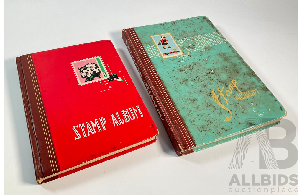 Two Albums of Australian, Mostly Predecimal Stamps Including Two Penny Sydney Harbour Bridge, One Penny Kangaroo on Map, One and Two Penny KGV Heads and More