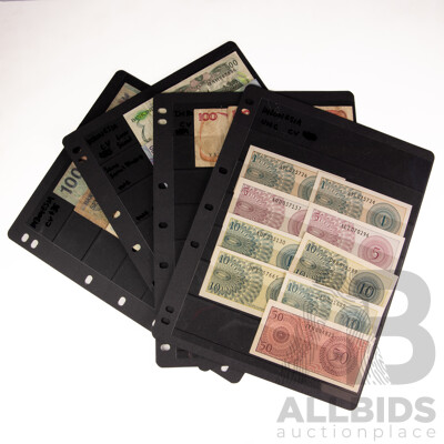 Collection of Indonesian Banknotes, Examples Spanning 1960's to 2016