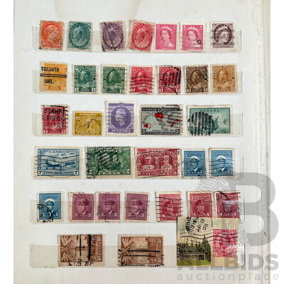 Album of Canadian Stamps, Examples Spanning 1890's QV to 1976 Montreal Olympics