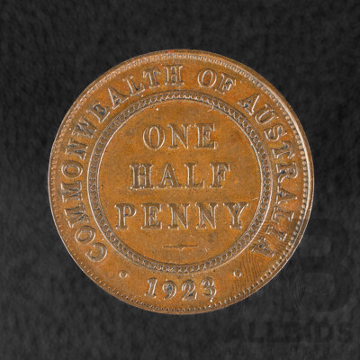 Australian 1923 KGV Half Penny