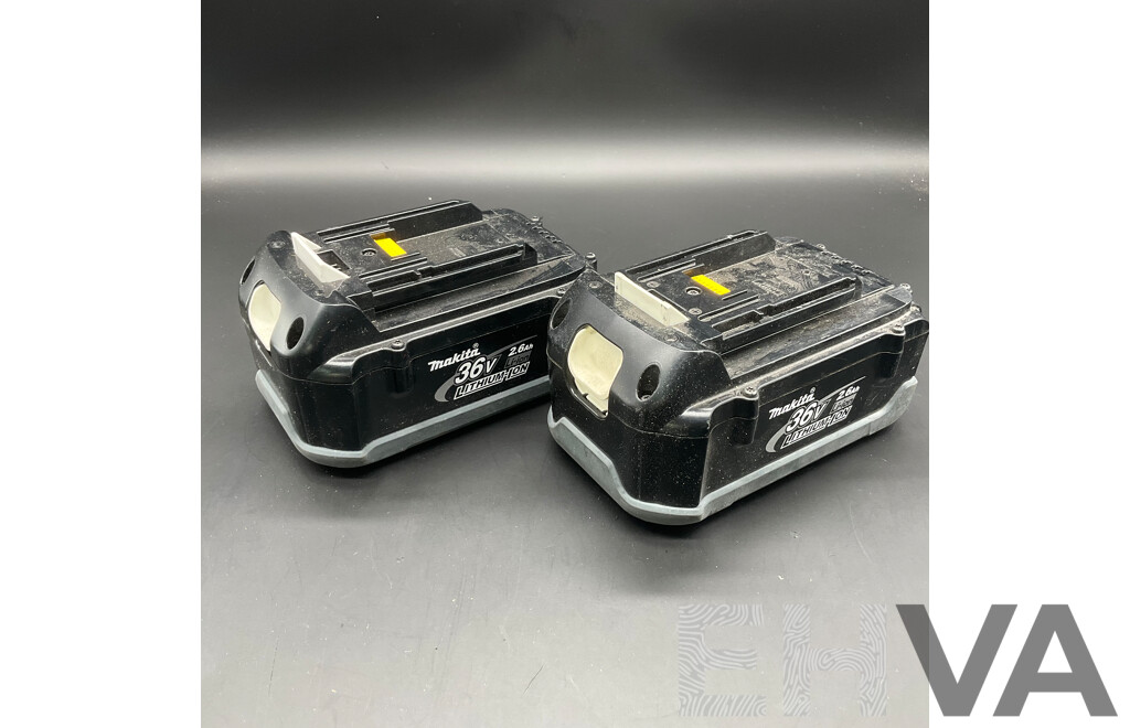 MAKITA 36V 2.6Ah Battery  - Lot of 2