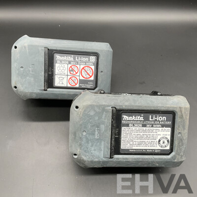 MAKITA 36V 2.6Ah Battery  - Lot of 2