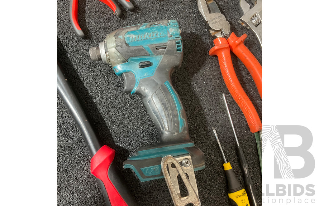 MAKITA 18V LXT Impact Driver (DTD148) and Assorted Tools