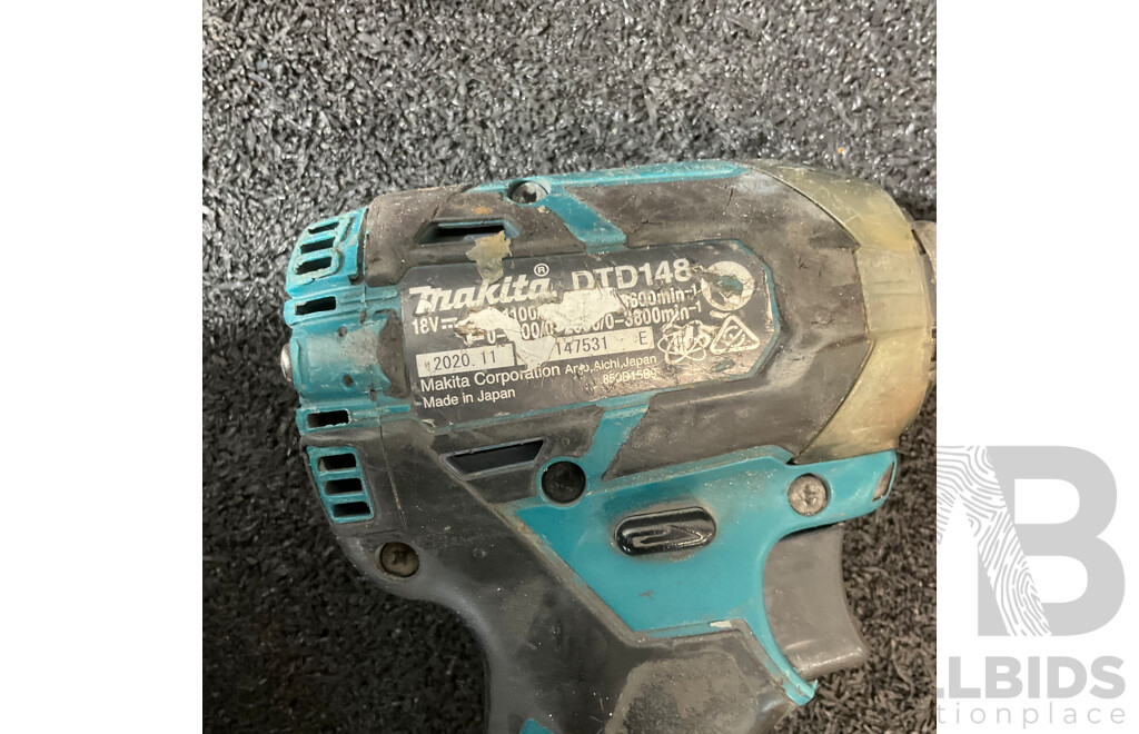 MAKITA 18V LXT Impact Driver (DTD148) and Assorted Tools