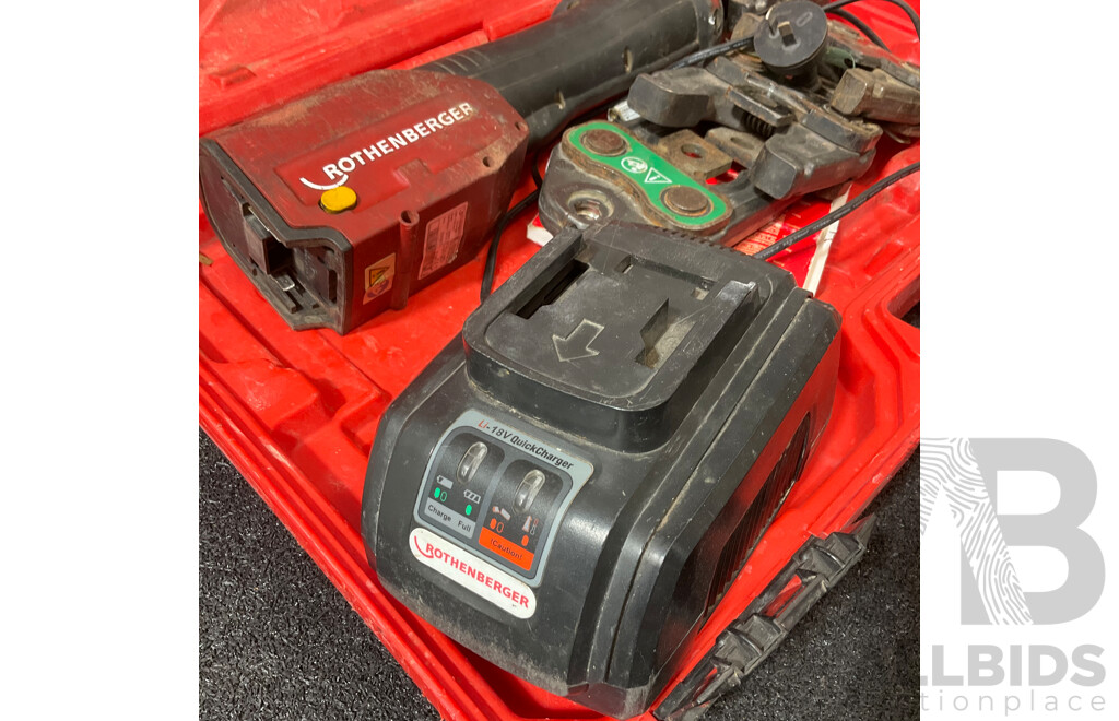 ROTHENBERGER Electro-hydraulic Press Machine with Batteries and Charger