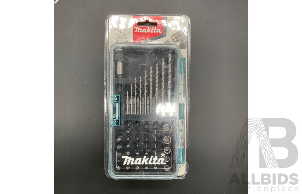 MAKITA Tool Storage Accessories and Drill Bit Sets - Lot of 6
